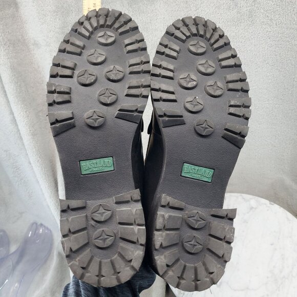 Eastland Shoes Womens Size 8.5 Black Leather Newbury Chunky Loafers - Picture 9 of 10